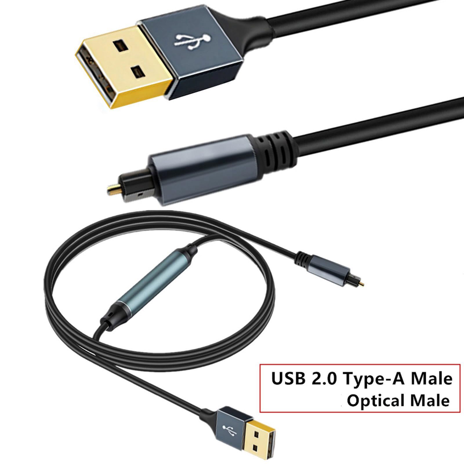Adattatore ottico USB SPDIF convertitore in fibra digitale per altoparlanti home theater e connettività del computer portatile Adattatore audio da USB a ottico