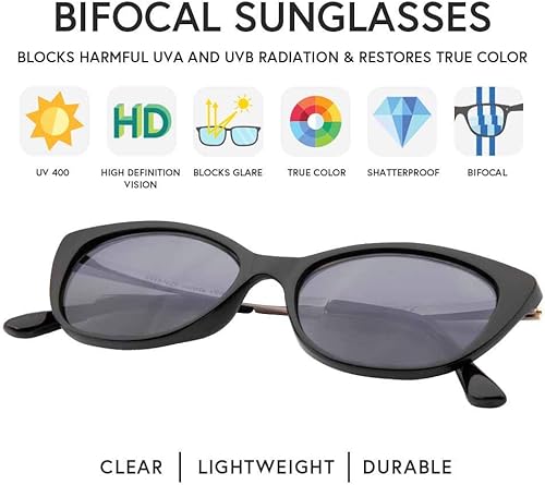 Miniatura 3 de VITENZI Gafas de sol con lectores para mujer, lentes de sol de lectura tintadas, Verona