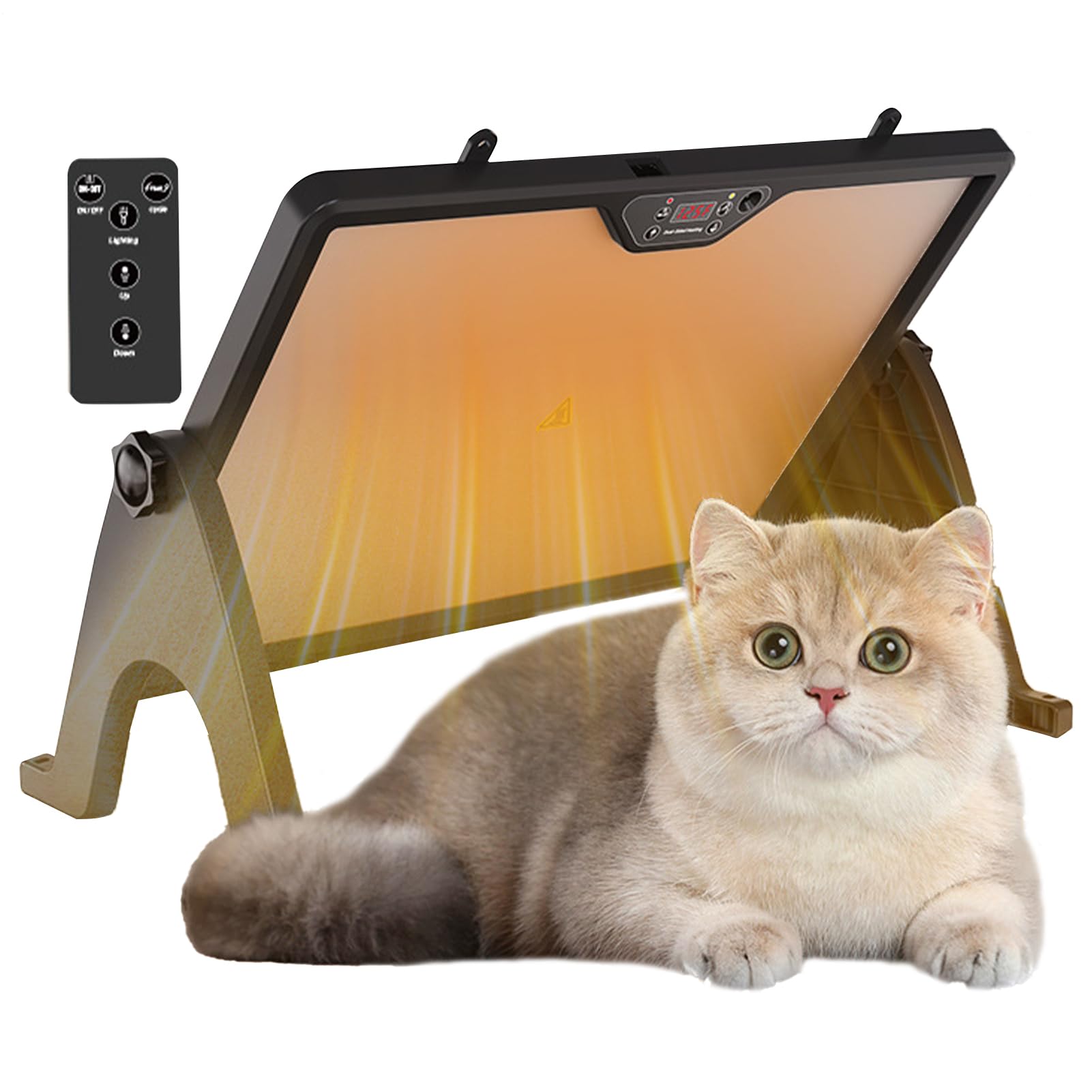 Panel de Calefacción Radiante Diseño sin brillo, calefacción uniforme | Gallinero Orificios disipadores de calor, herramienta calefactora, pollos, perros, patos, y otros animales