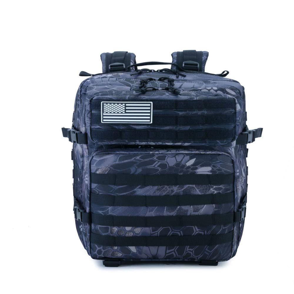 Wszzb Outdoor Camouflage Sports Backpack 45L Camping Travel Computer Backpack Tactical Camouflage Backpack 30X30X50Cm