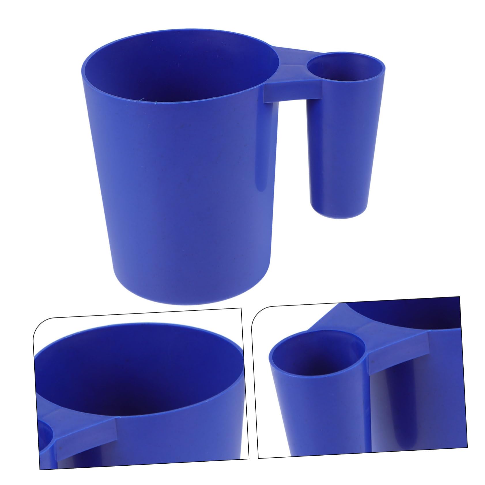 Sosoport 4 Piezas Herramienta de Limpieza de Piscinas Limpiador Cosa Redes de alberca para Limpieza de Limpieza inflables Bol Pala de Piscina Cuchara de plástico el plastico Blue