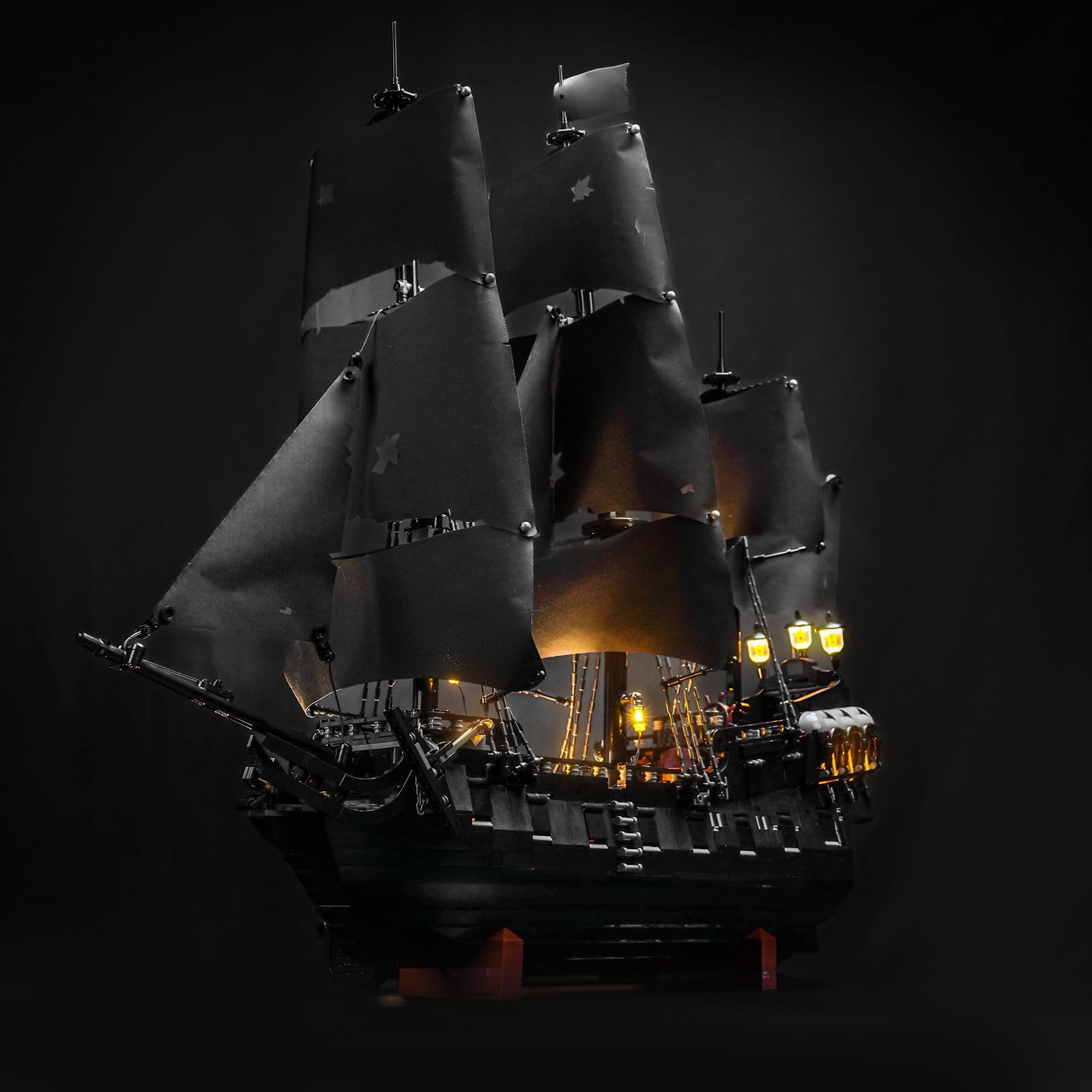 Juego de luces LED compatible con Lego Captain Jack Sparrow's Pirate Ship 10365 (no modelo), juego de iluminación decorativa compatible con Lego Captain Jack Sparrow's Pirate Ship juguete creativo
