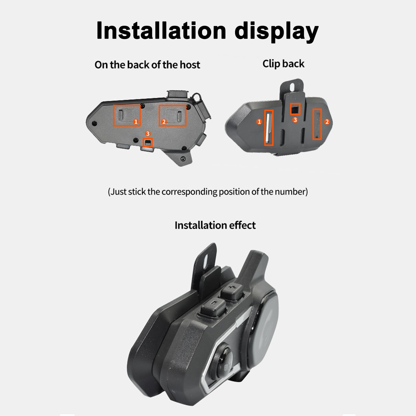 docooler Interfono per Casco Moto BT5.0 Interfono Vivavoce per Motociclisti Gamma 300M IP67 Impermeabile Antipolvere con Microfono