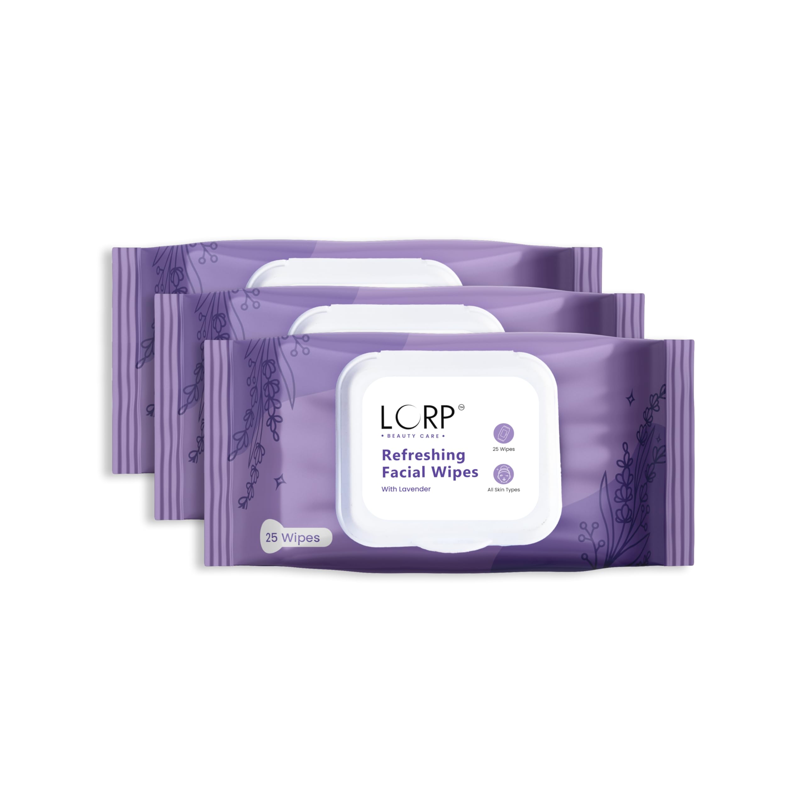 Refreshing Facial Wipes 25N Each - Pack of 3| Wet Wipes For Face With Lavender & Vitamin-E | Makeup Remover Wipes| Dermatologically Suited| No Alcohol & No Added Praben-image-37