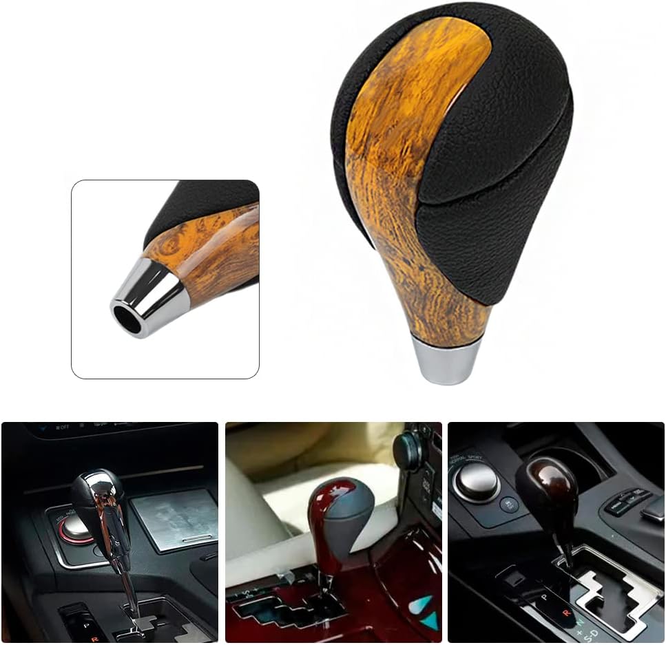 Gear Shift Knob Resin Leather for Most Lexus ES300 GS430 IS250 LX470 RX450h Toyota Crown Corolla Camry Rav4 Prado 4Runner Highlander