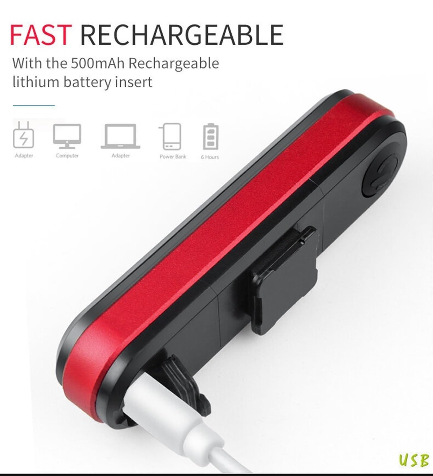 Luce della bicicletta USB Ricaricabile Fanale Posteriore Bici Luce Posteriore Intelligente Telecomando Senza Fili Indicatore di Girata Luce LED