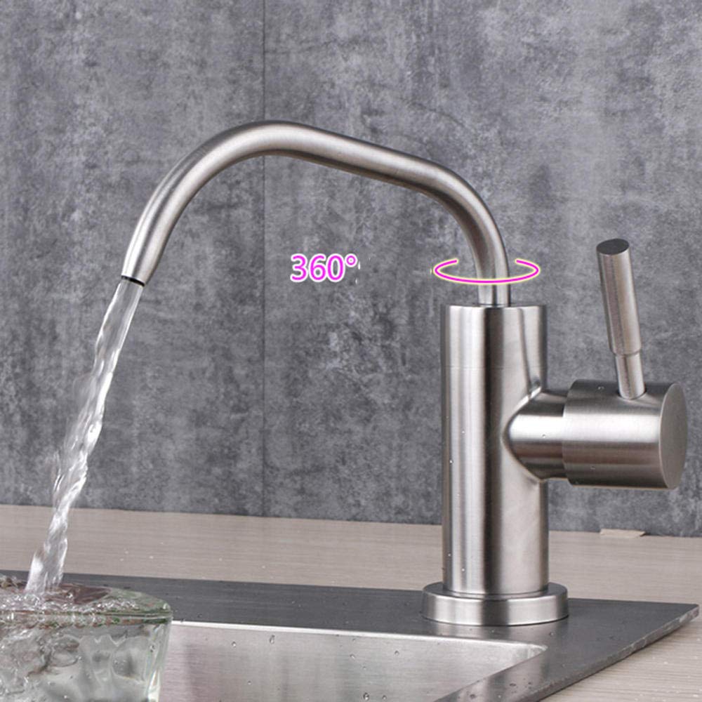 s 1/4'' Osmosis Filtro de Agua Potable Cocina Acero Inoxidable Grifo para Beber Directo purificador de Agua trefilado Grifo de purificación de Agua-a
