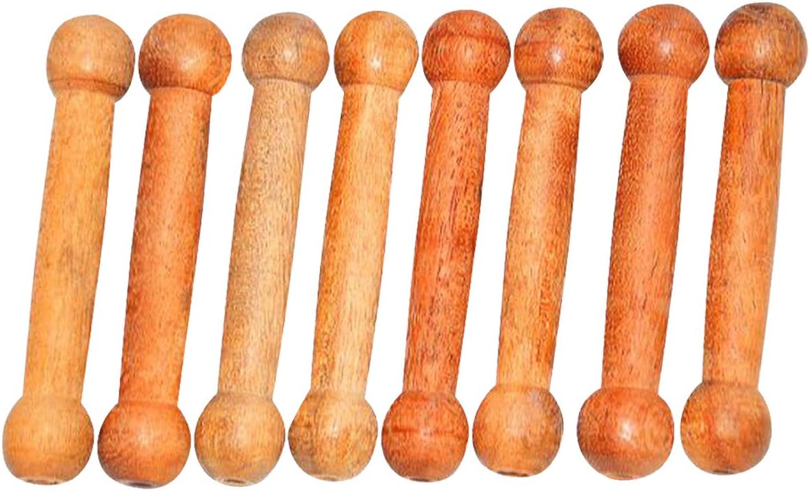 Satnam Wooden Tabla Tuning Blocks (Gattas) Sticks - Set of 8 Tuning Blocks