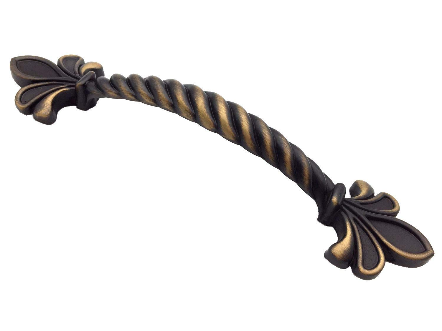 Poignée pour commode et tiroir ancien motif fleur de lis