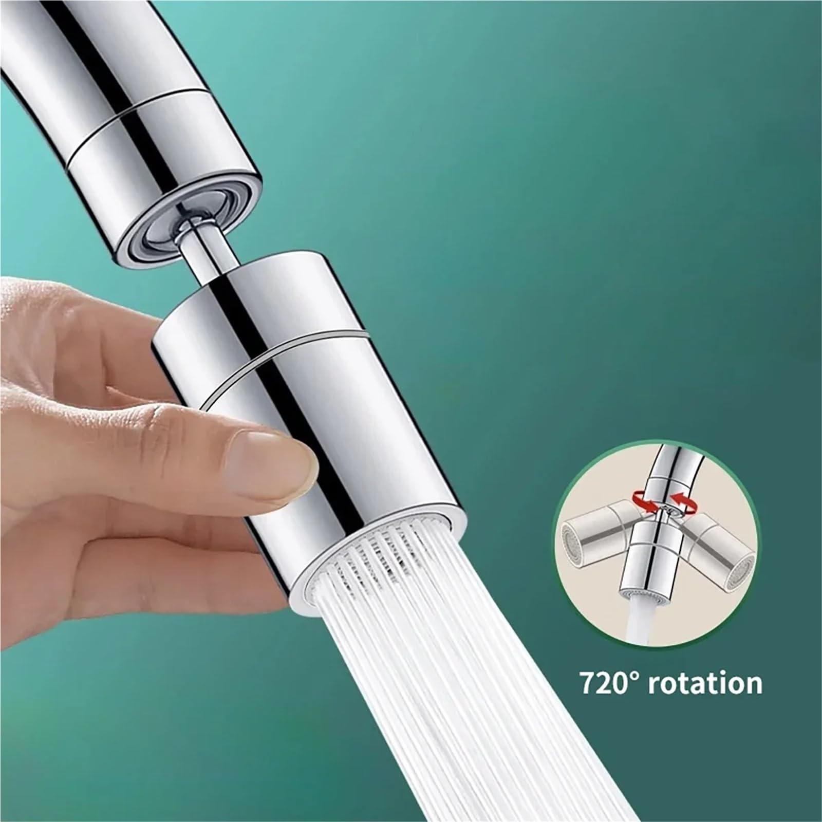 Universel Splash Filtre Robinet, Laiton 1080 Pivotant Évier Robinet Universel Splash Filtre Robinet, Laiton 1080 Pivotant Évier Robinet