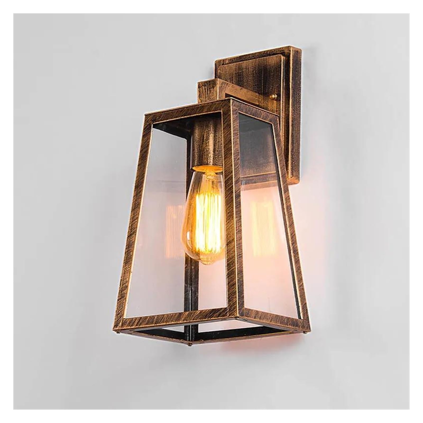 ZTCHSENZT Wall Sconces, Retro Loft Outdoor Lamp Industrial V-intage Garden Light Restaurant Stair Aisle Bedroom Porch Cafe Bedside Wall Sconce,Copper