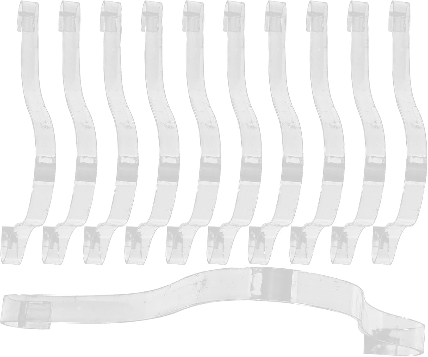 Luxshiny 10pcs Acrylic Shoe Support Holders for Display Transparent Sandal Shoe Stands Lightweight and Easy to Clean for Retail and Showcase Use