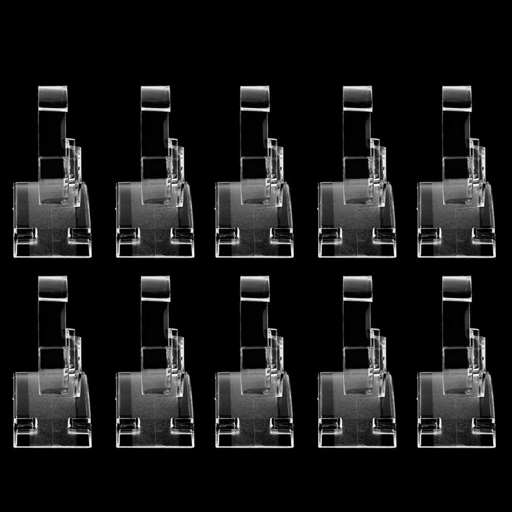10pcs Watch Jewelry Bracelet Display Stands Reusable Plastic C-Shaped Transparent Watch Rack Holder Showcase Jewelry Organizer (Small) Useful and Attractive image 2