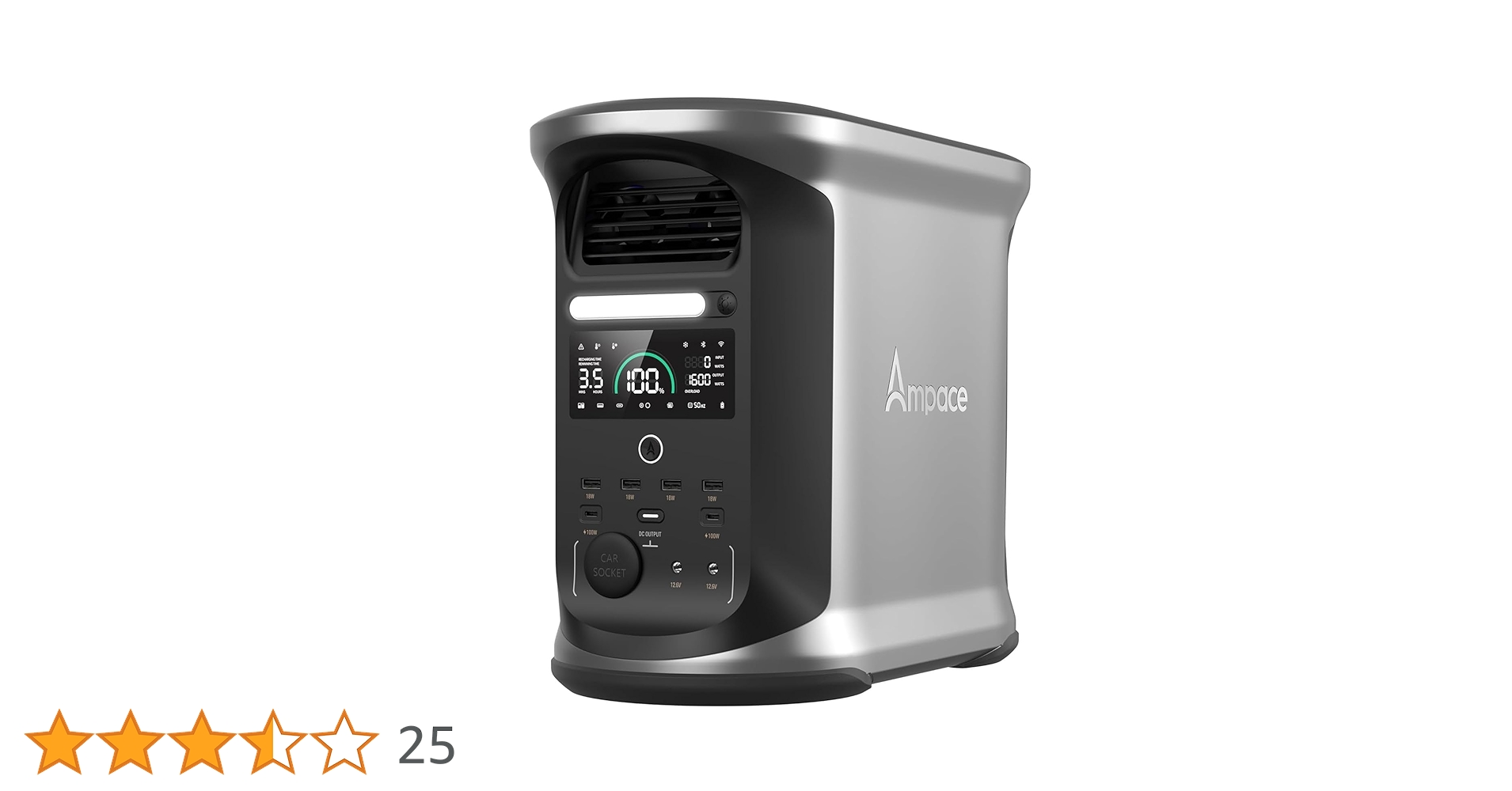 Amazon.co.jp: Ampace Andes 1500 ポータブル電源 1462Wh リン酸
