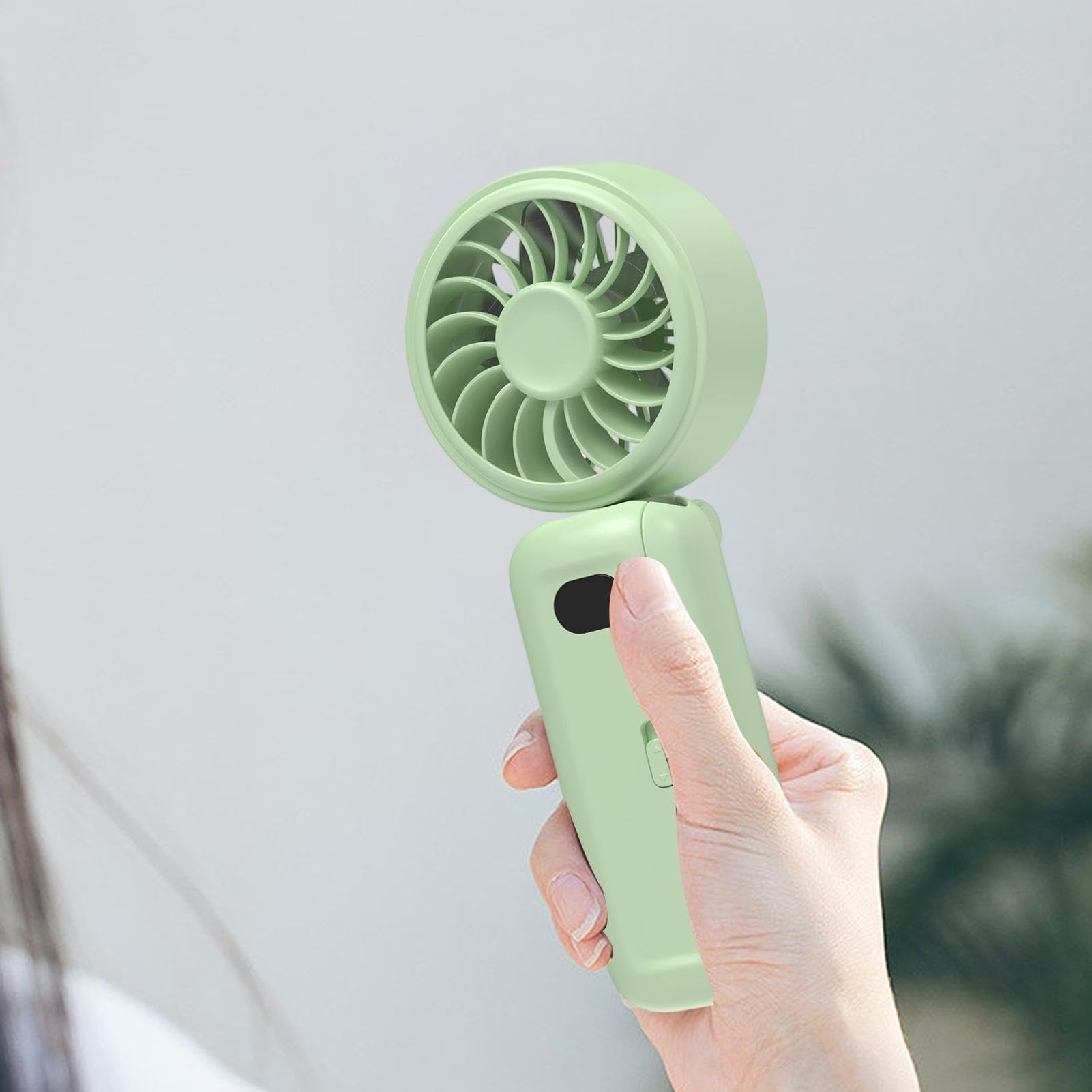 Ventilatore con Clip 5 Velocità Display Digitale Raffreddamento Personale | Piccola Ventola da Scrivania a Batteria per Rinfresco per Casa Ufficio Scrivania Tavolo Passeggino Viaggi Esterni Campeg