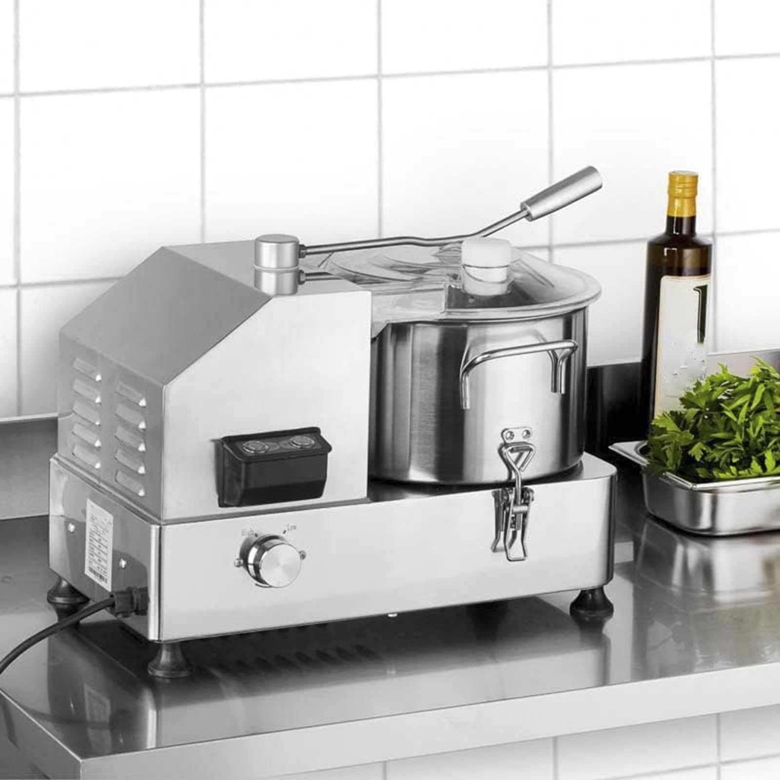Elektryczny rozdrabniacz do żywności – nóż stołowy ze stali nierdzewnej i młynek do mięsa, profesjonalna tarka do warzyw dla gastronomii