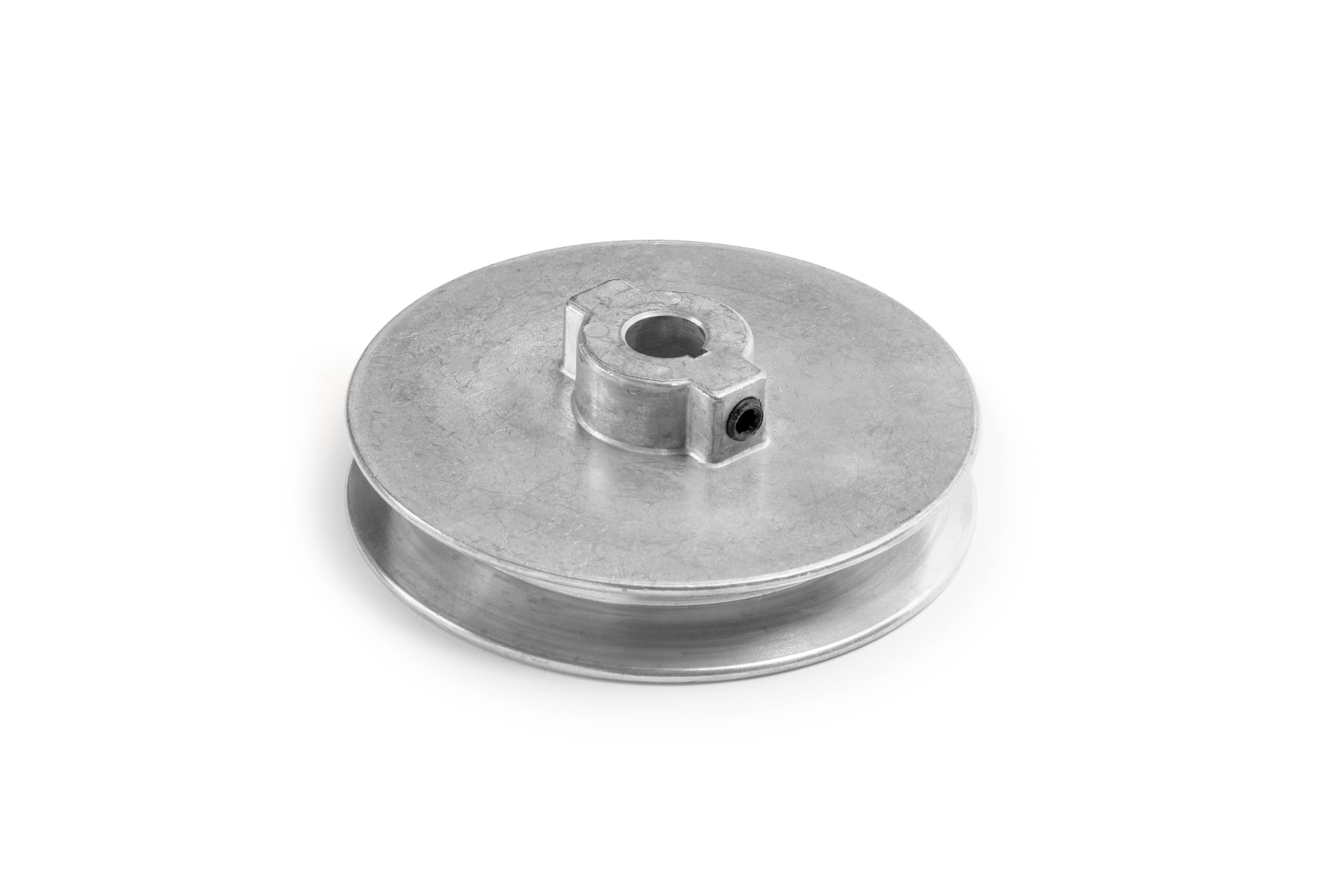 Terre Products, Heavy Duty 4" V-Groove Drive Pulley, Precision 1/2" Bore, Robust Z3A Zinc Alloy Die Cast Pulley
