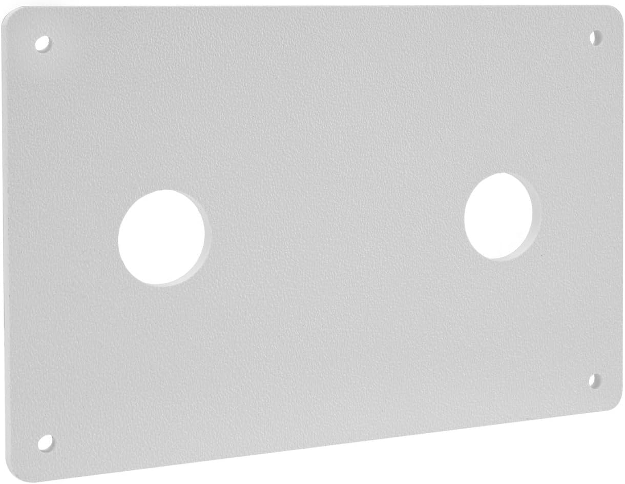 RecPro RV Shower Faucet Wall Plate | White ABS Replacement Mount | 4 3/4” x 7 1/4” | Reinforces Faucet & Prevents Water Damage