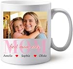 Mug de café personnalisé 15oz, Mug personnalisé avec photo, texte, nom - Cadeaux personnalisés pour garçon, petite amie, meilleur ami, cadeaux de la Saint Valentin, fêtes préférées Mug