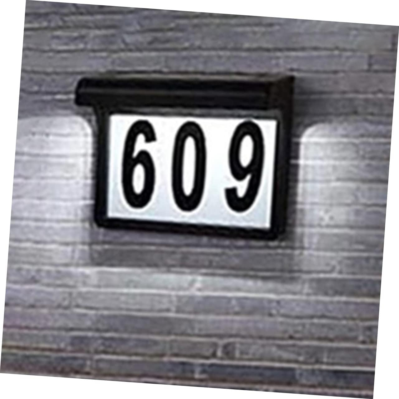 DOITOOL 3pcs Solar-powered House Number Lights Address Sign for Outdoor Solar Address Sign for Decor