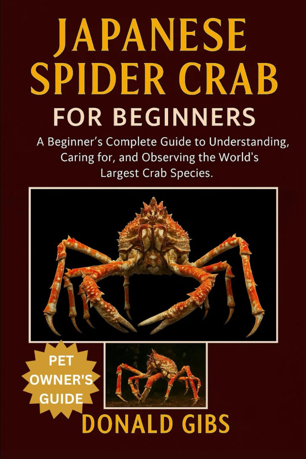 JAPANESE SPIDER CRAB FOR BEGINNERS: A Beginner’s Complete Guide to Understanding, Caring for, and Observing the World’s Largest Crab Species.