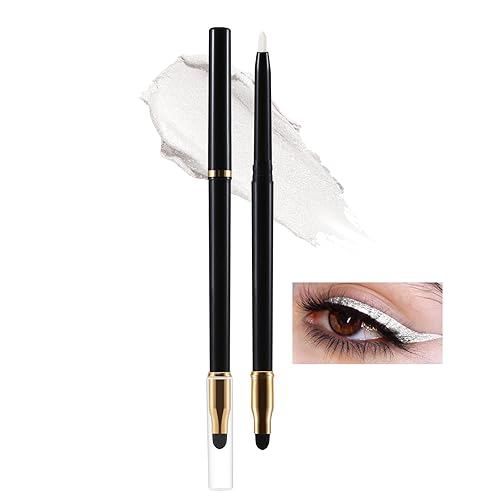 Boobeen Lápiz delineador de ojos, delineador de ojos impermeable altamente pigmentado con difuminador integrado, delineador de ojos suave cremoso