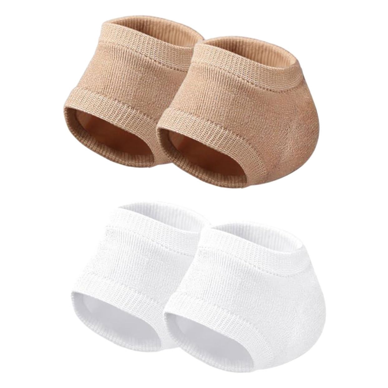 Mikinona 2 Pairs Heel Socks for Women Men Moisturizing Gel Socks for Cracked Heels