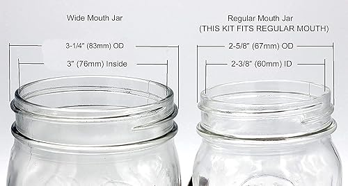 Miniatura 6 de Creative Hobbies Kit de fabricación de lámparas de tarro de masón para bricolaje, tapa y enchufe de color plateado, ideal para conversión de