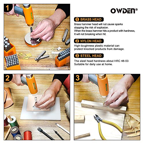 Owden AJ0009 Professional Jewelry Metal Stamps Hammer thumb #5