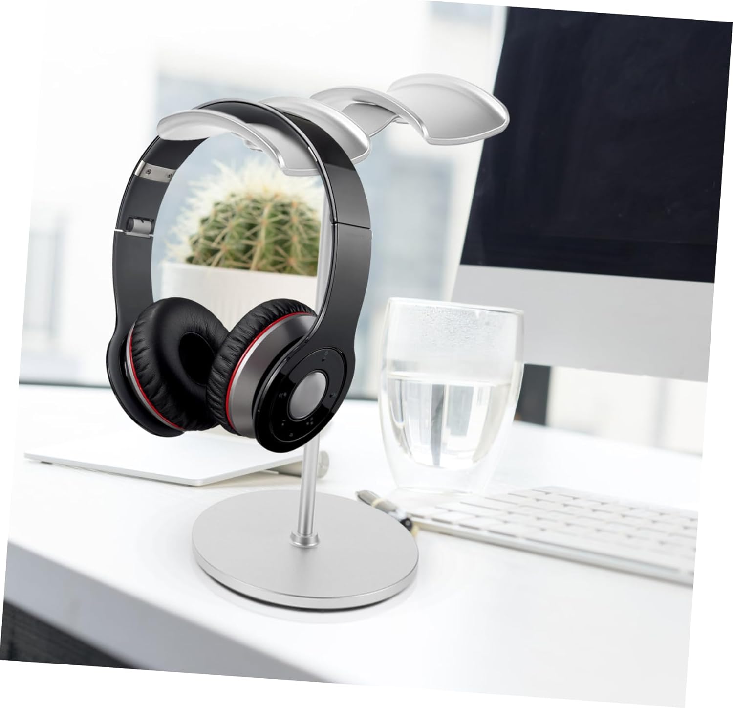 DOITOOL 2pcs Headphone Storage Display Rack Headset Stand for Desktop Stylish and Stable Earphone Holder for Gaming and Office Use and Colors