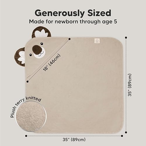 Miniatura 4 de KeaBabies Toalla de bebé con capucha para recién nacido, viscosa derivada de bambú, toallas de baño grandes con capucha para niños, niñas, niños