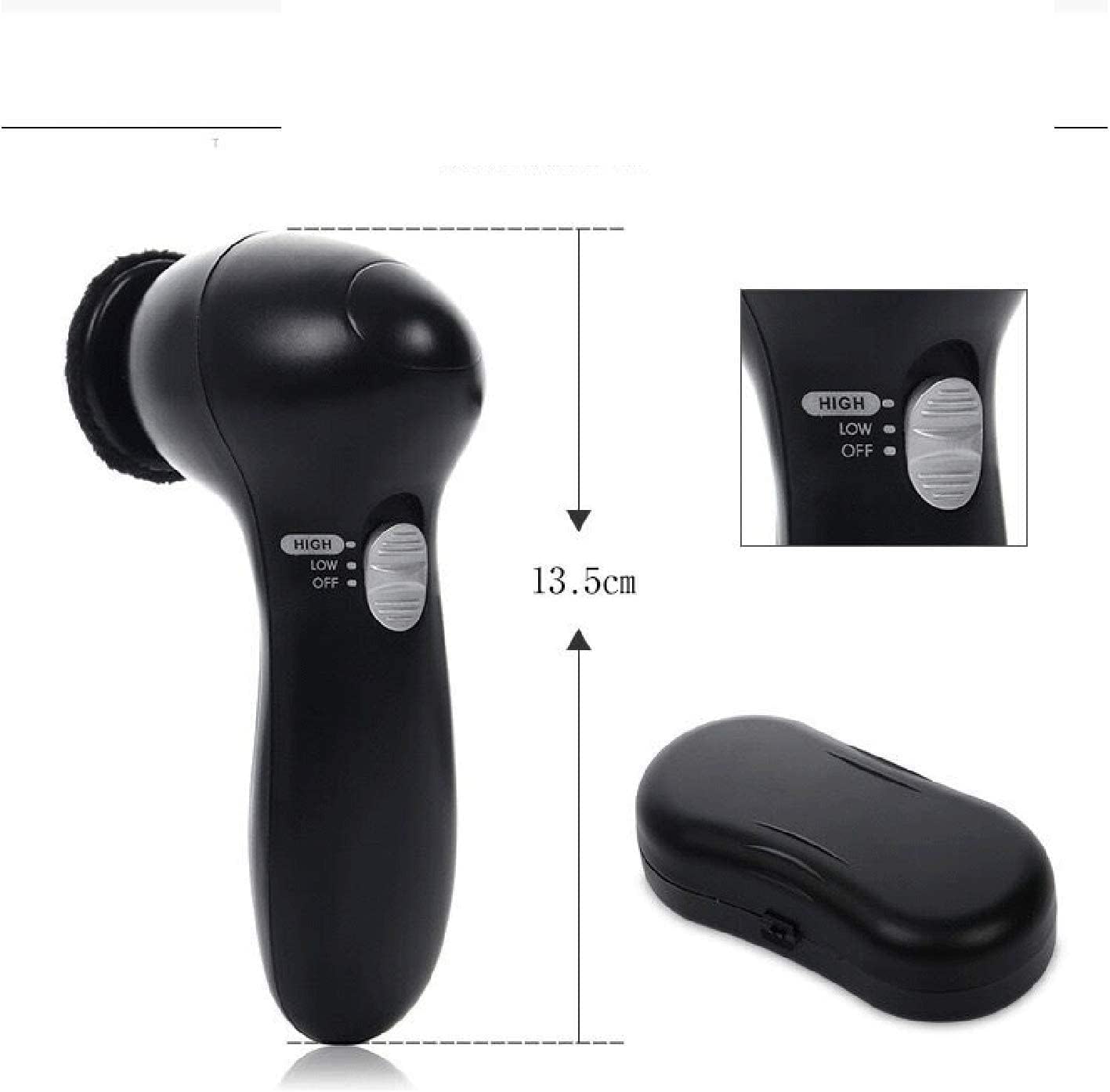 JYYBN Shoe Polisher, Automatic Shoe Cleaner, Portable Electric Handheld Automatic,for Leather, Bag, Car Seat, Shoe,Battery Models, Rechargeable Models Convenient