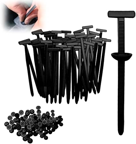 Bridas universales de nylon con hebilla, bridas de cierre resistentes (con pinza y botón), bridas negras resistentes a los rayos UV para reparación