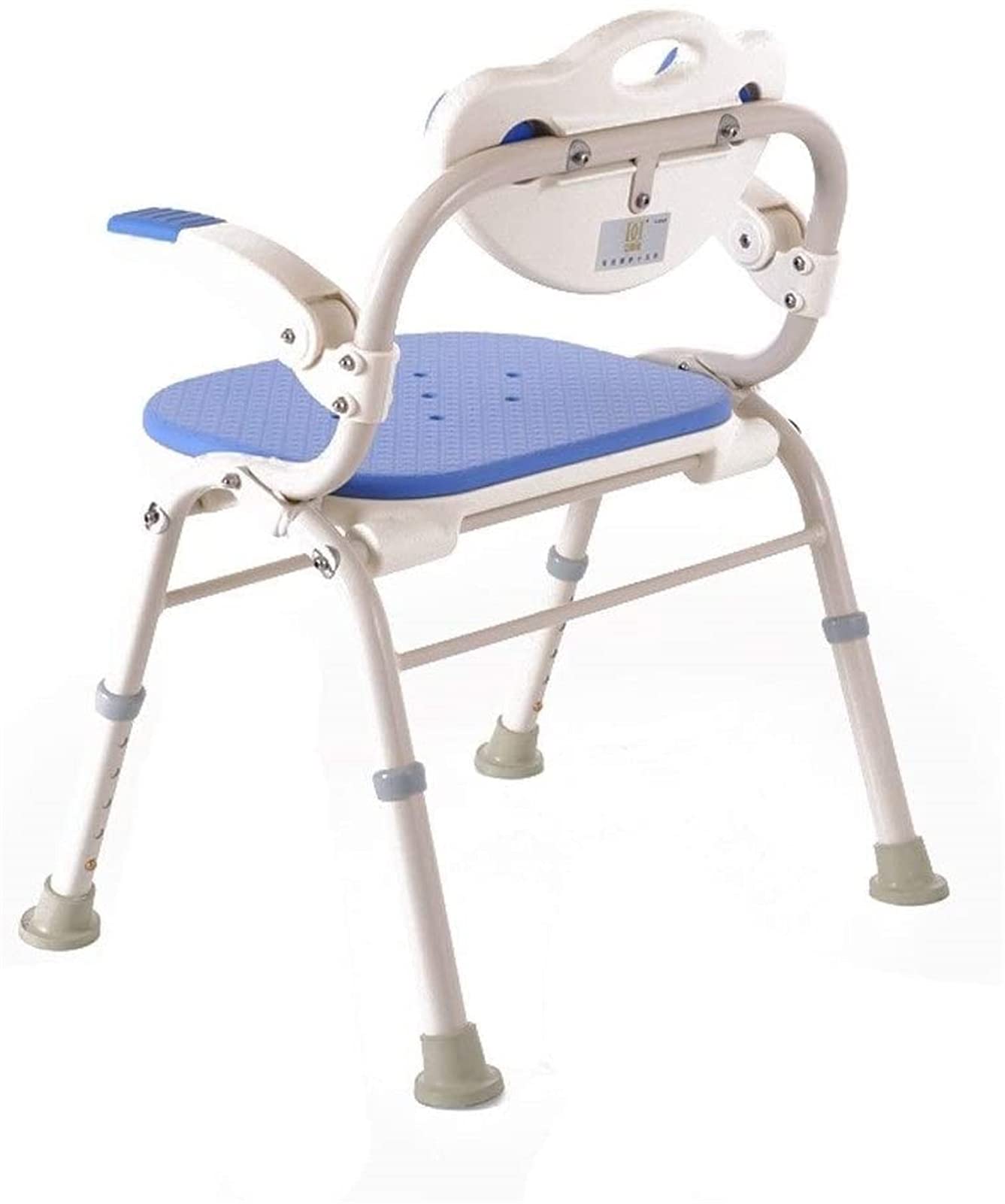 Sedile da Doccia Sgabello da Doccia Sedia da Doccia in Alluminio Sgabello da Doccia Antiscivolo Sgabello da Bagno Pieghevole per Anziani