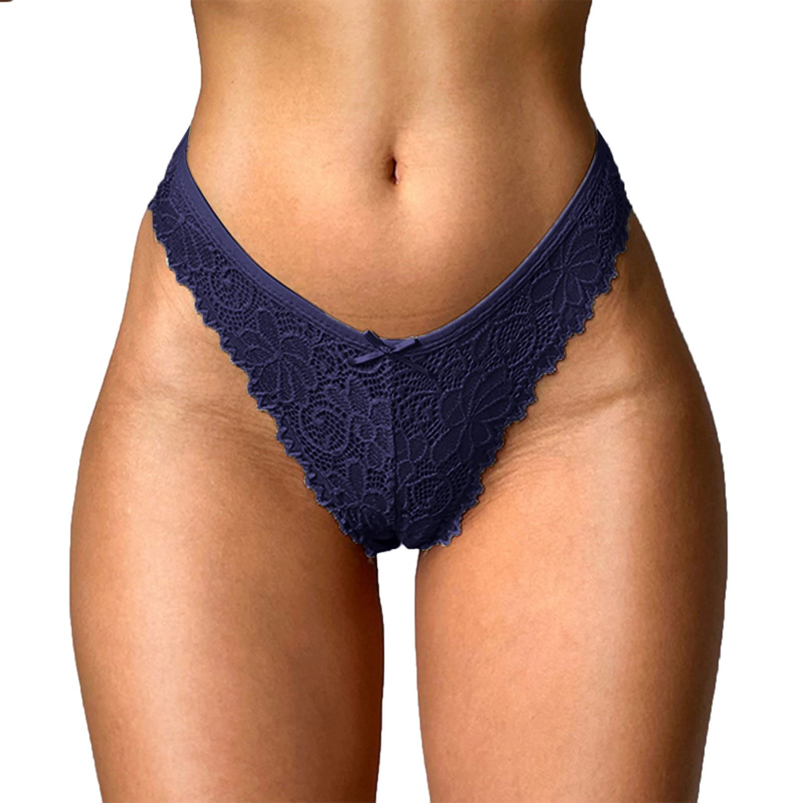 Womens Sexy Thongs Sexy Satin Seamless Breathable Panties Hipster Lace Thongs Ladies Soft Silky Cheeky Briefs