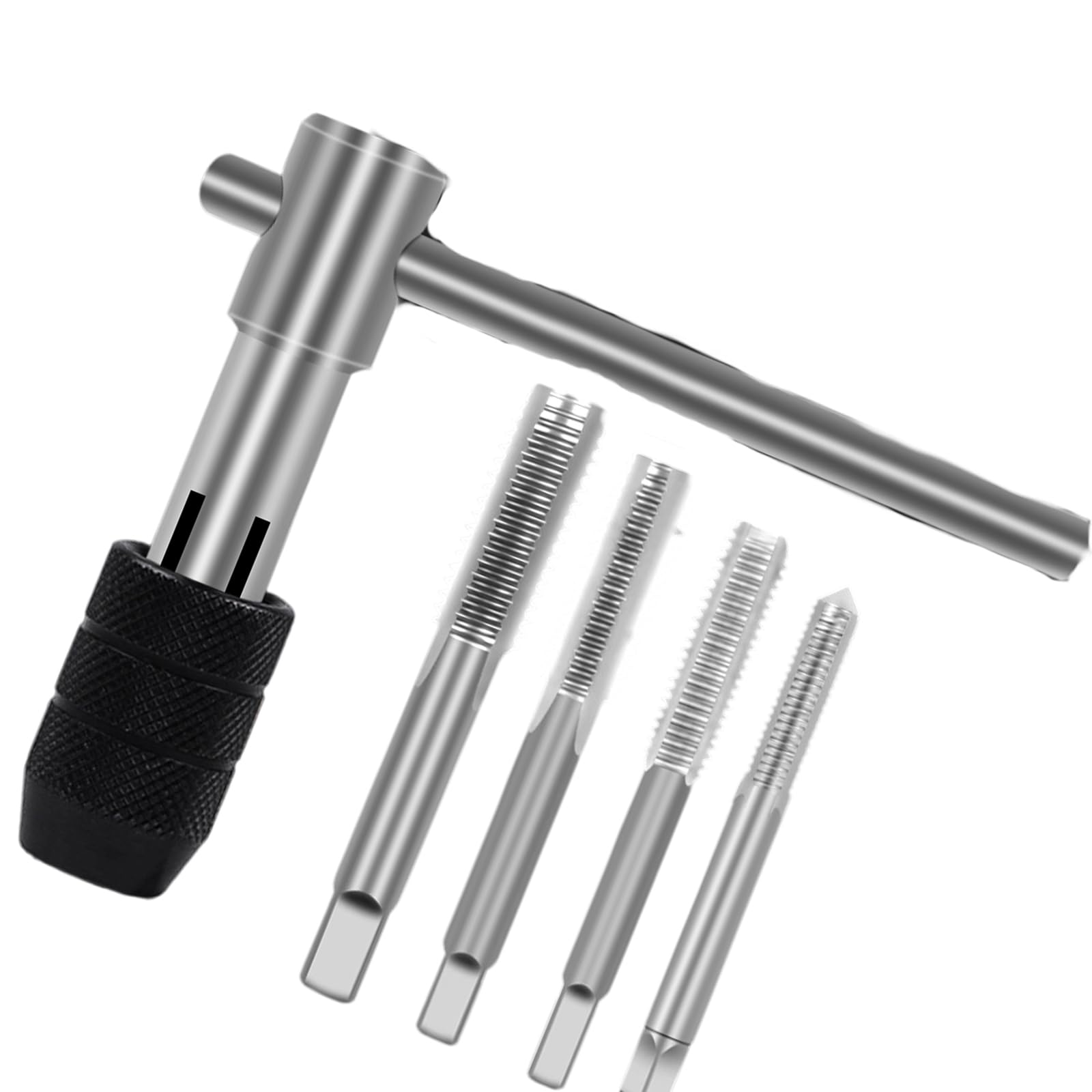Jazuaiao Efficiency Hand Tap Wrench Set for Metal Threading with Ergonomic Grip and Multiple Size Hand Tap Wrench Set