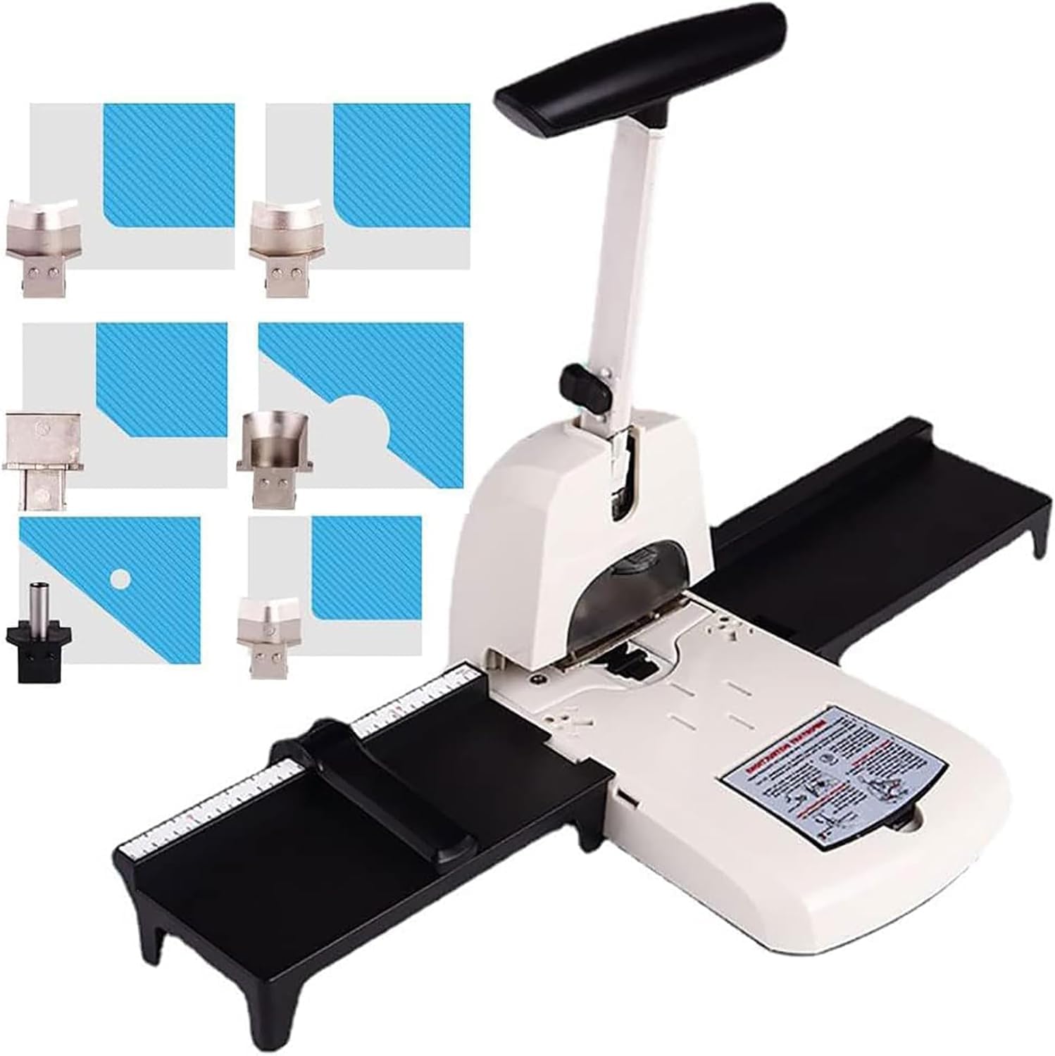 Macchina Perforatrice per Angoli Arrotondati 6 in 1 - Fustelle R3,5 Mm, R6 Mm, R10 Mm, capacità 100 Fogli, Perfetta per Carte Didentità, Lavori di Cartoleria E Progetti di Plastificazione.
