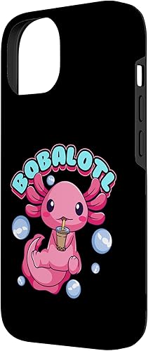 Miniatura 2 de iPhone 14 Bobalotl  Lindo estuche Kawaii Axolotl Beber Boba Tea Bubble Milk Case