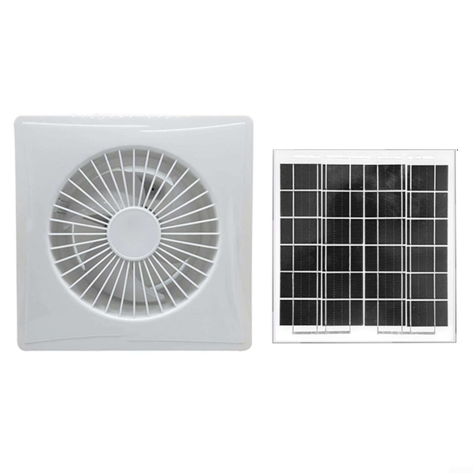 FACAIIO Pannello solare ventola 12V 8W anti-zanzare valvola di ritegno scarico per serre capannoni