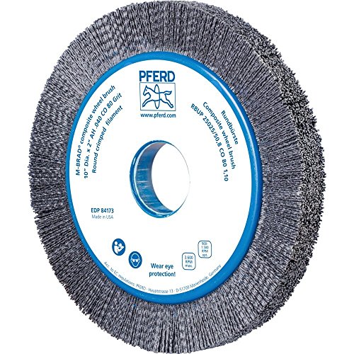 Composite Rundbürste rbup ø 250x25x508 mm Bohrung Keramik-Filament-Ø 110 mm Korn 80 stationär - Pferd