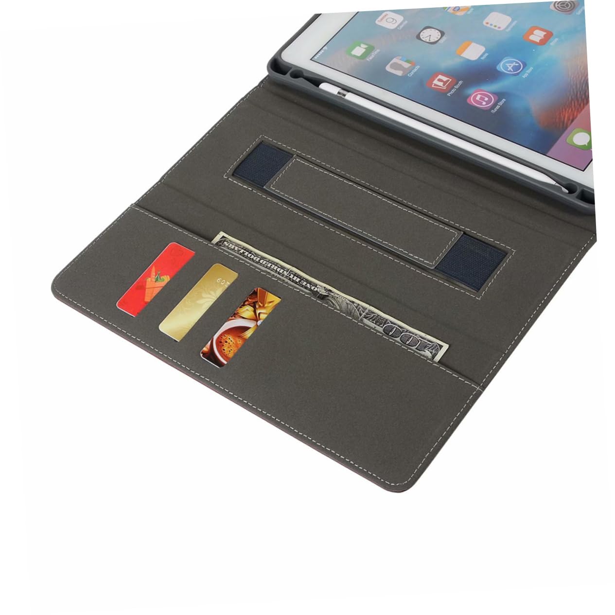 DOITOOL Custodia in Pu per Tablet Rosso Scuro con Protezione Antigraffio e Fori Precisi