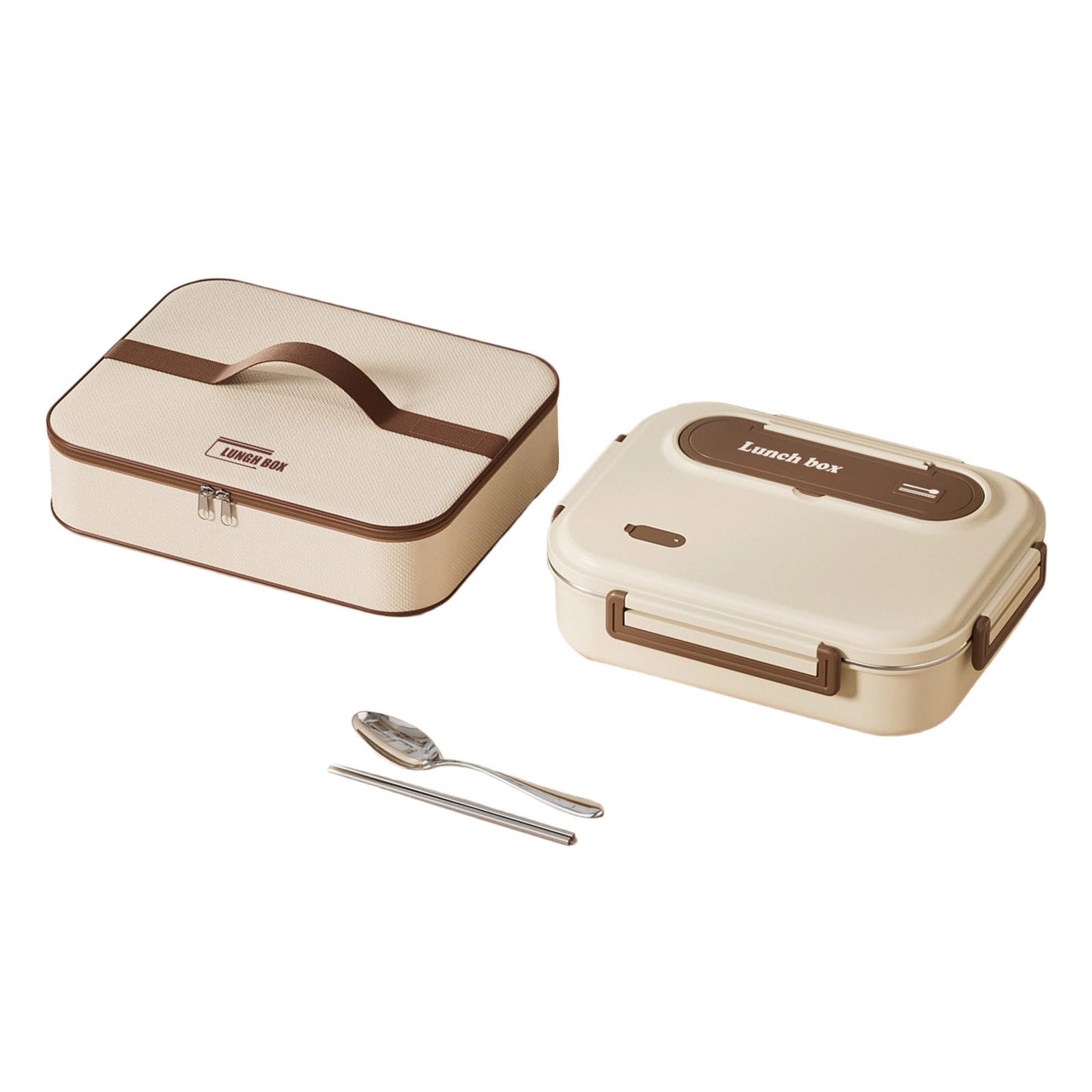 Zxfdsfdbnm Stainless Steel Thermal Lunch Container with Soup Bowl Spoon Chopsticks 5 Compartment Insulated Divided Bentos Box Set Insulated Food Storage Container