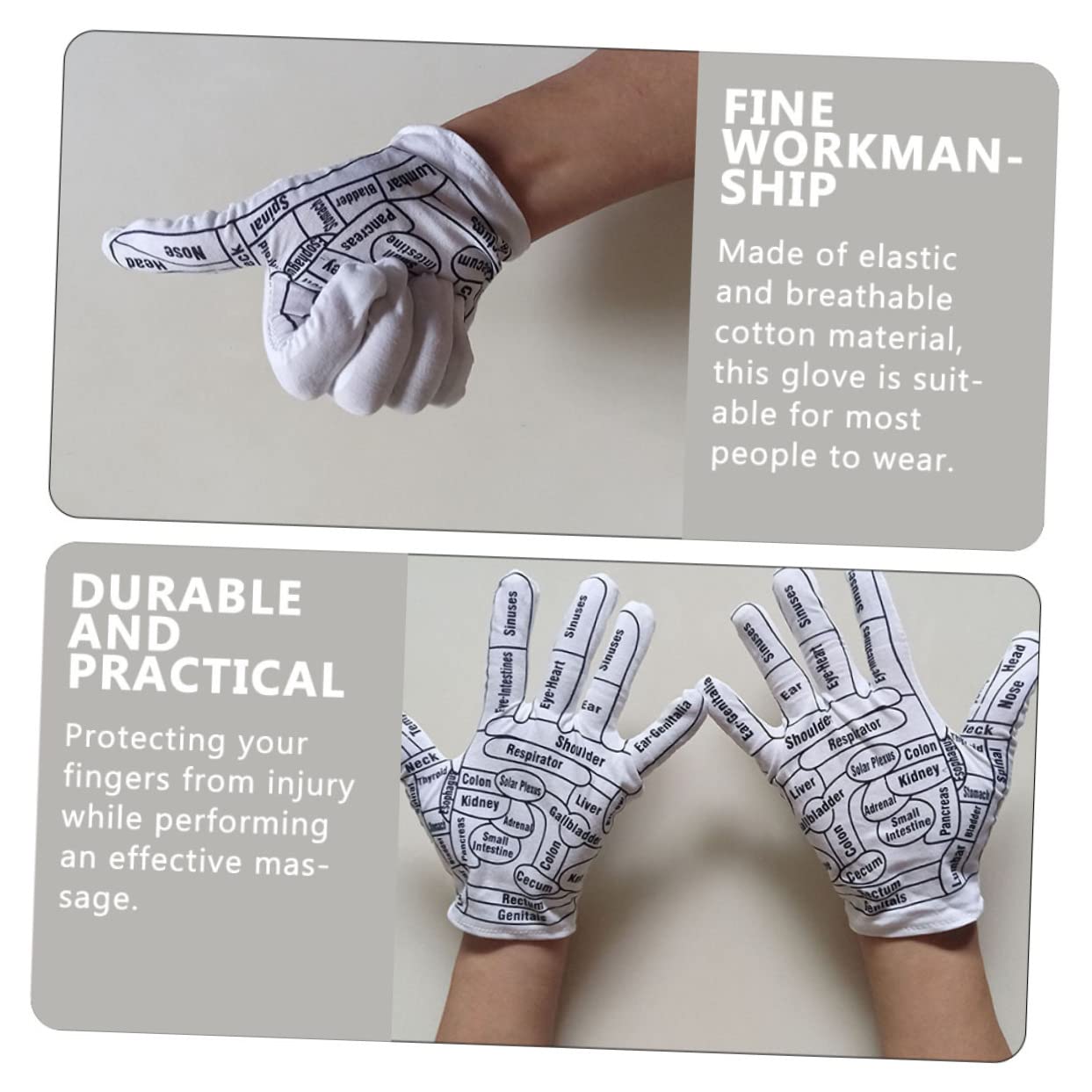 Beavorty 5paare Massagehandschuhe Elastischem Material Wiederverwendbare Tragbare Massagehandschuhe Entspannung Und Schmerzlinderung Geeignet Für Hände Und Füße Für Zuhause Und