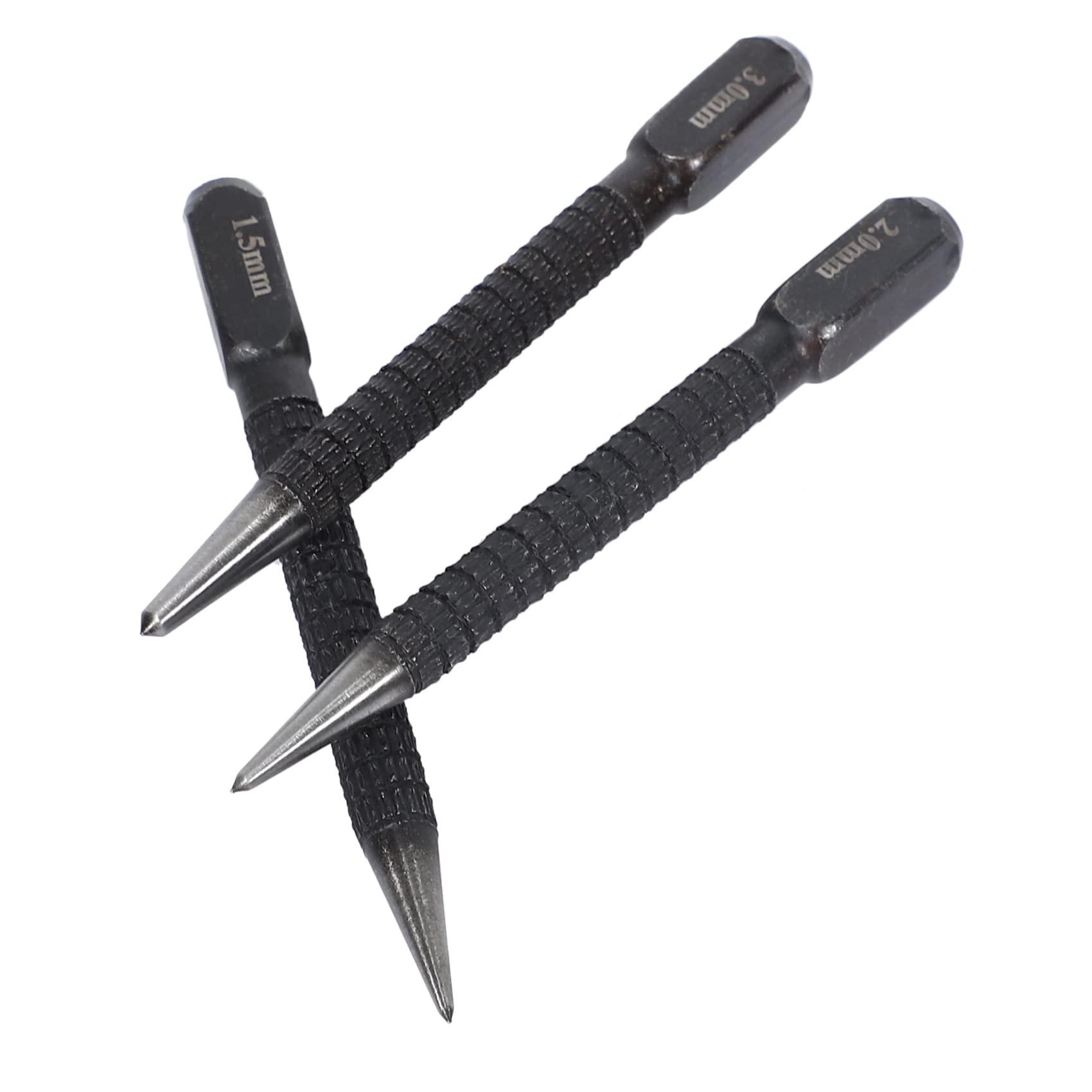 3Pcs Black High-Carbon Steel Center Punch Set 10cm Non Center Punch For Alloy Steel Metal Wood Marking Drilling Tool Center Punches Punches Hand - View #3