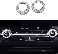 Vista 9 de Accesorios Interiores con Pedrería Compatibles con Mazda 2019-2025 Mazda3 CX-30 Perilla Multimedia Perilla de Aire Acondicionado Decoración