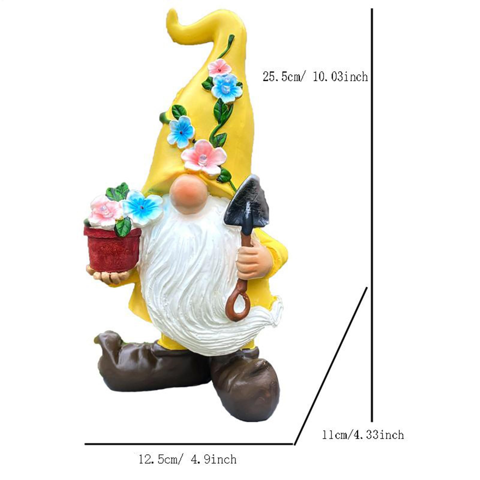 Gnomos De Jardín Decorativos Esculturas Decorativas de Enanos Paisaje | Enano Estatua Figura Decorativa Adecuado Para Césped, Porche, Patio, Jardín Trasero, Exterior, Y