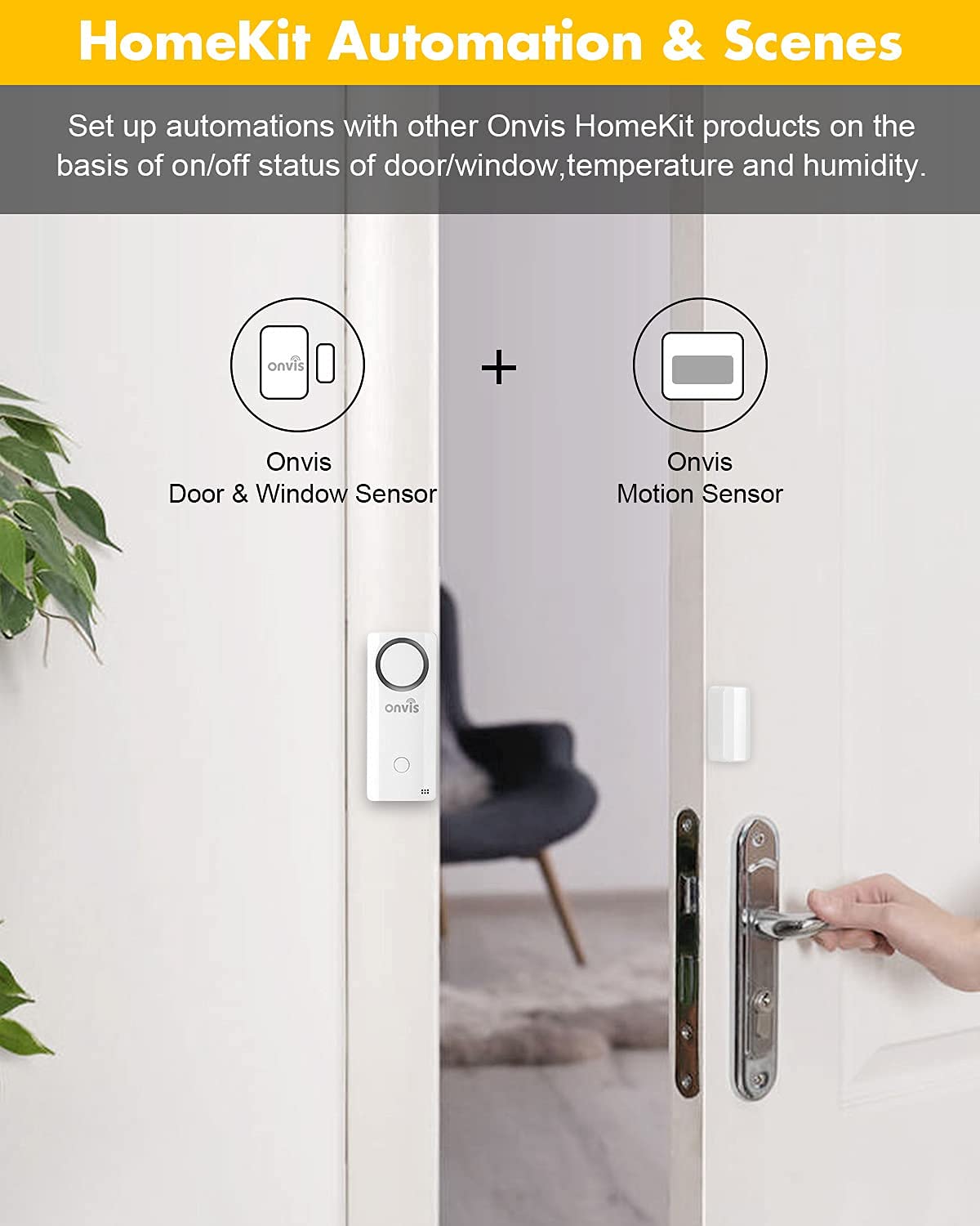 ONVIS Smart Home Security Burglar Alarm Siren Door Window Contact