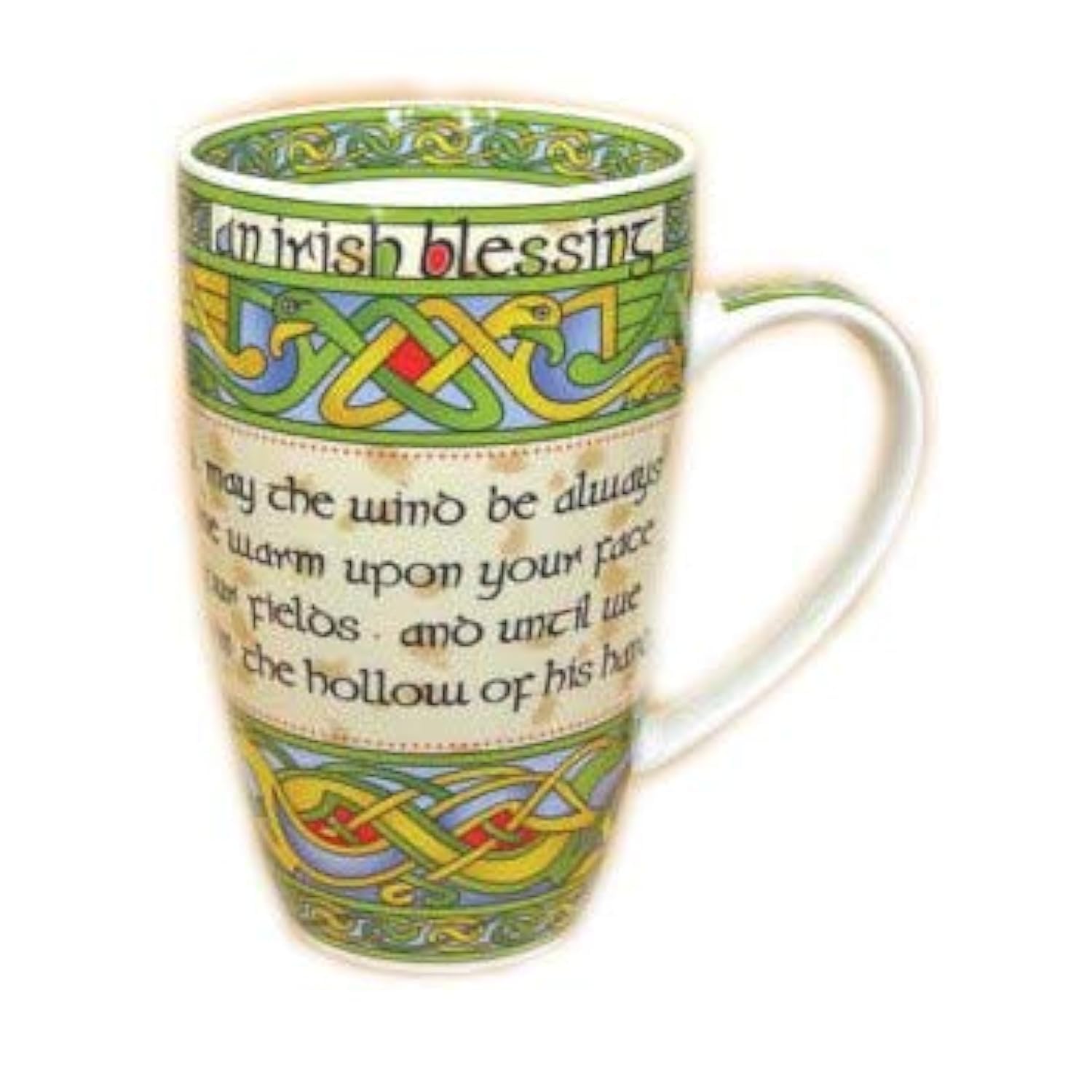 Irish Blessing bone china mug -May the road rise to meet you. May the wind be always at your back. An Irish Gift designed in Galway Ireland by Irish Weave