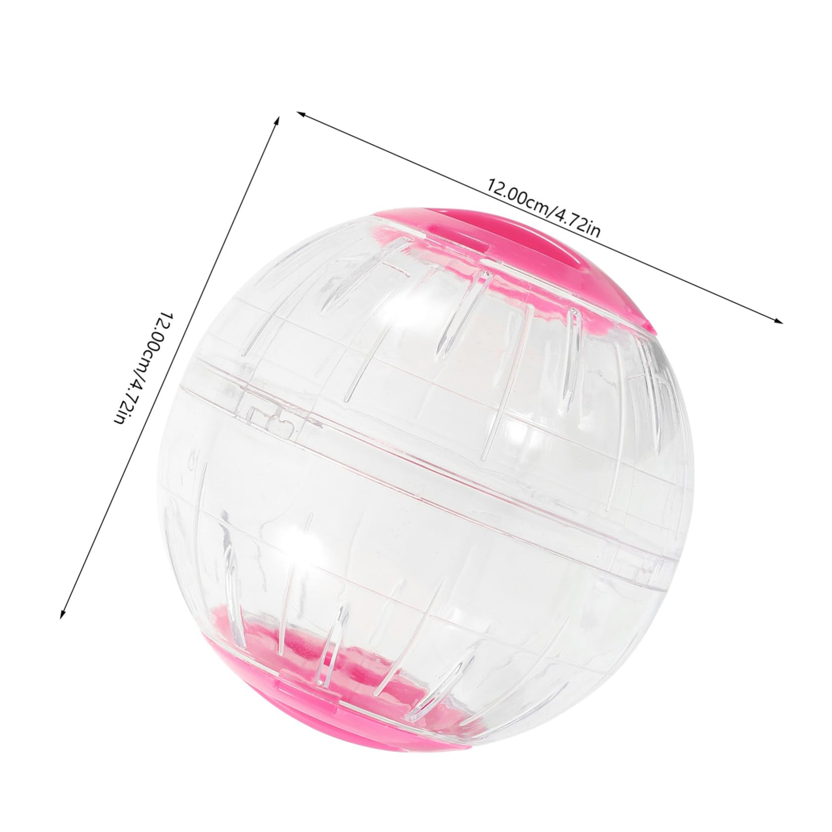Sosoport Boule D’Exercice Silencieuse pour Hamster, Lot de 4 en Plastique | Observation Transparente, Forme Ronde Légère, pour Souris et Gerbille, Usage Intérieur et Extérieur