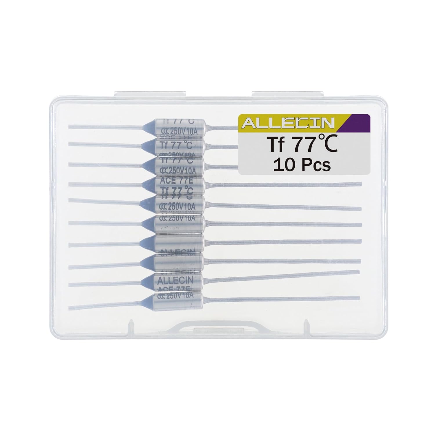 10 Pièces Fusible Thermique De La Température Du Métal Ry73 73 ℃ 10A